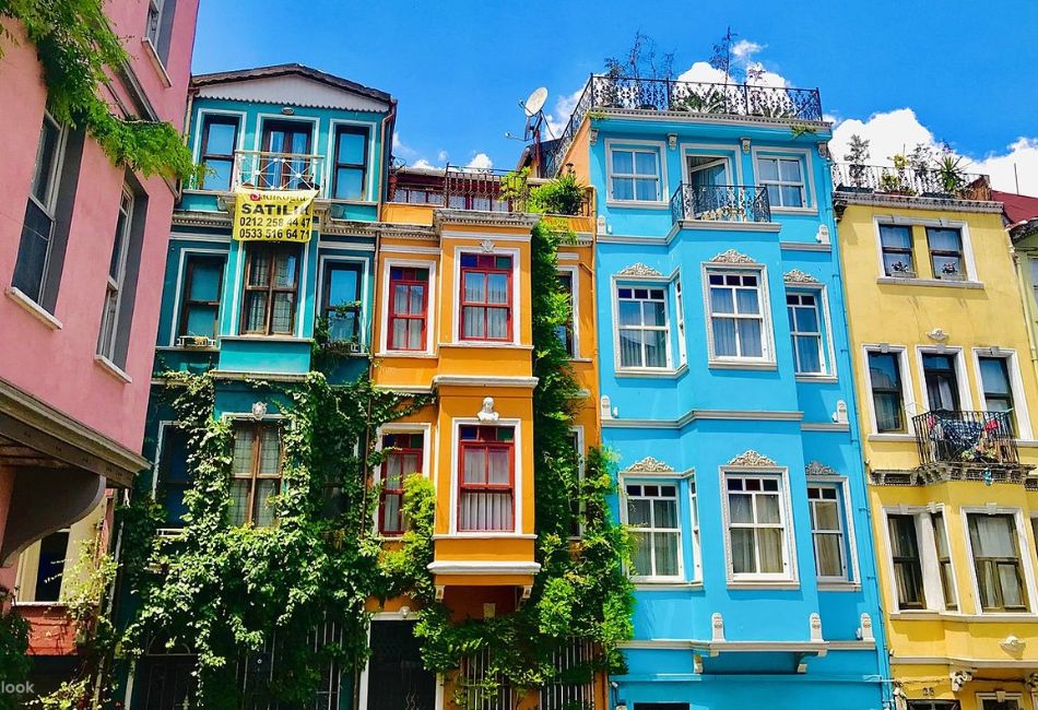 Colorful houses in Balat neighborhood Istanbul