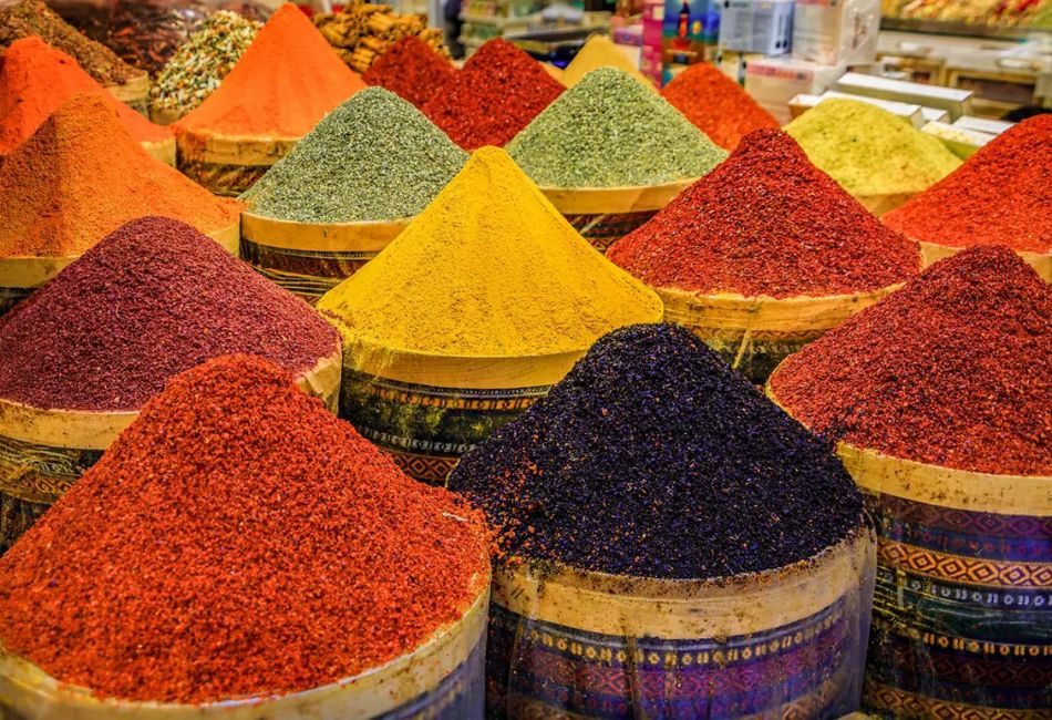 Traditional spices at Spice Bazaar Istanbul