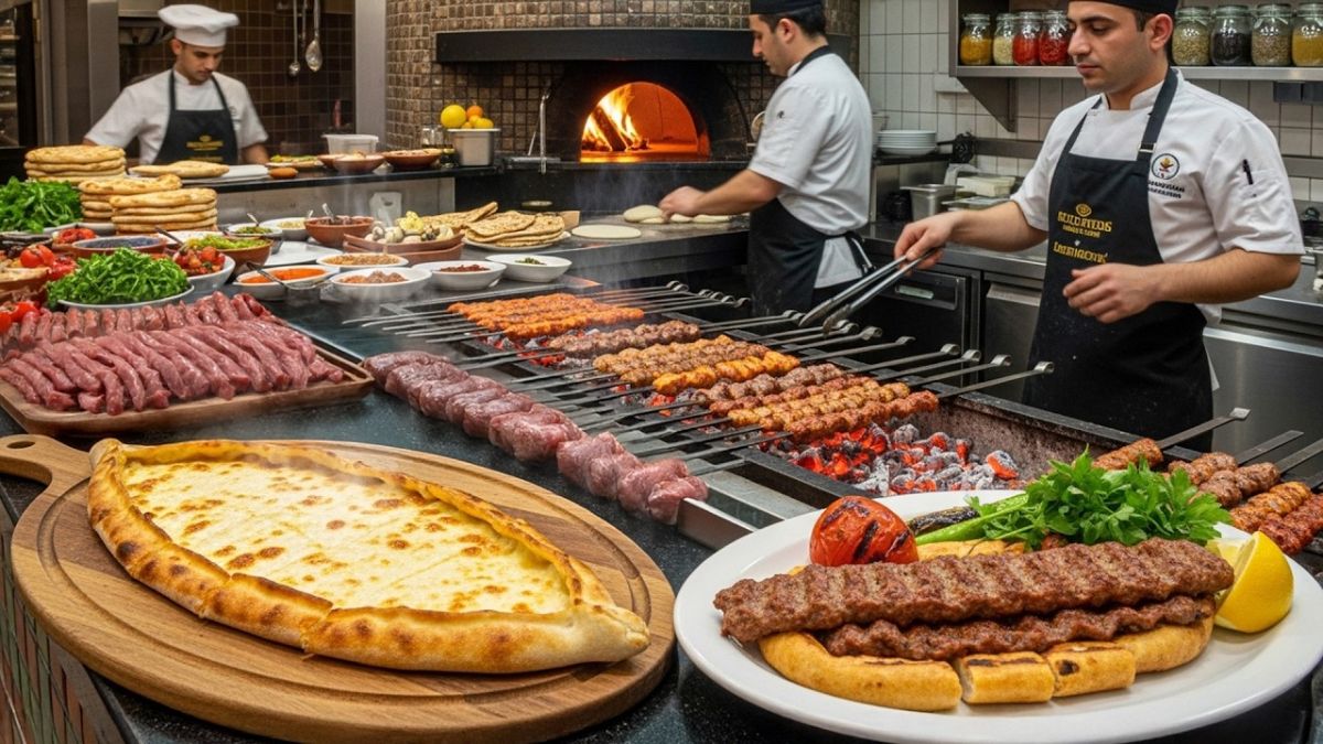Traditional Turkish Kebab House with freshly grilled kebabs