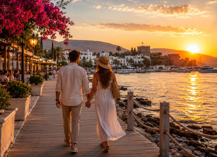 10 day luxury Turkey honeymoon itinerary Bodrum sunset