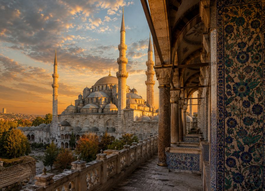 Ottoman architecture featuring the Suleymaniye Mosque in Istanbul