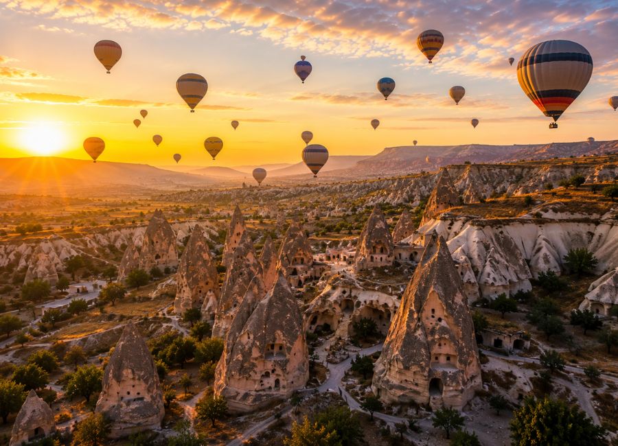 Cappadocia fairy chimneys romantic honeymoon destination