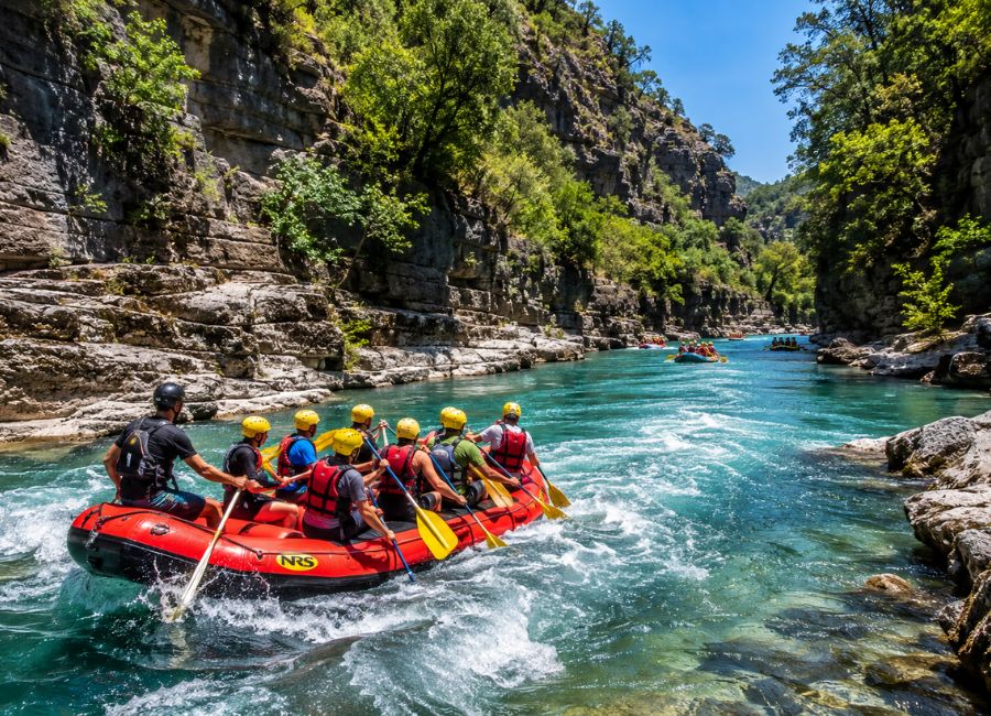 White water rafting in Köprülü Canyon Antalya