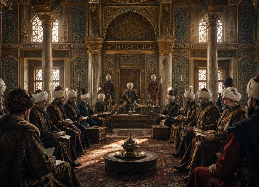 Elite Janissary soldiers serving in the Ottoman military system