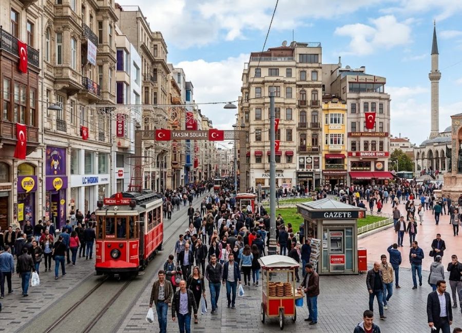 Beyoglu and Taksim area in Istanbul