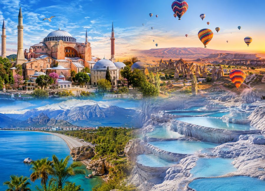Best time to go to Turkey with Istanbul, Cappadocia, and Antalya views
