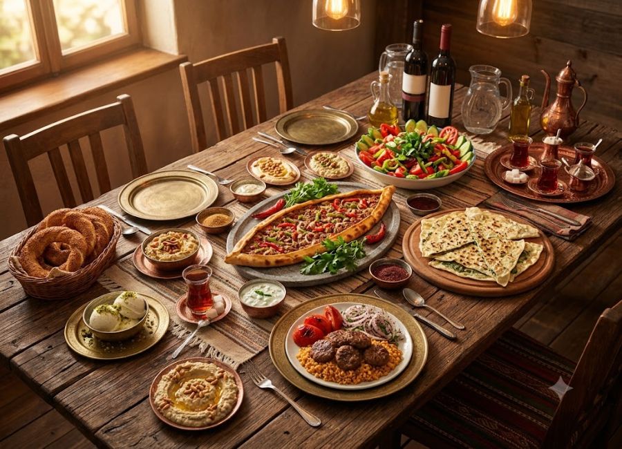 Kid-friendly Turkish food including pide, köfte and gözleme