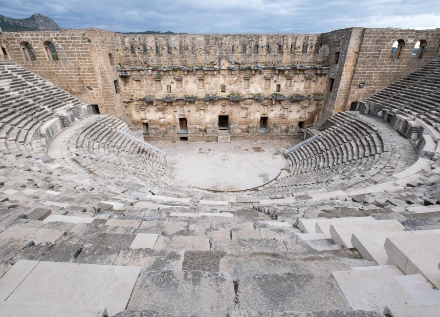 Ancient Roman theater at Aspendos near Antalya