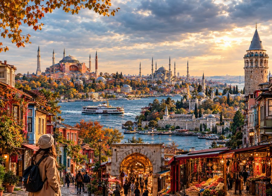 Best things to do in Istanbul in November including Sultanahmet and Bosphorus