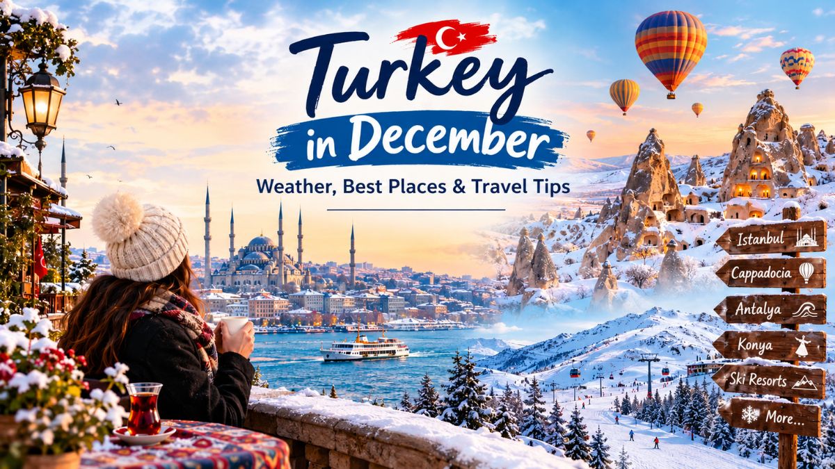 Turkey in December: Snow-covered fairy chimneys in Cappadocia