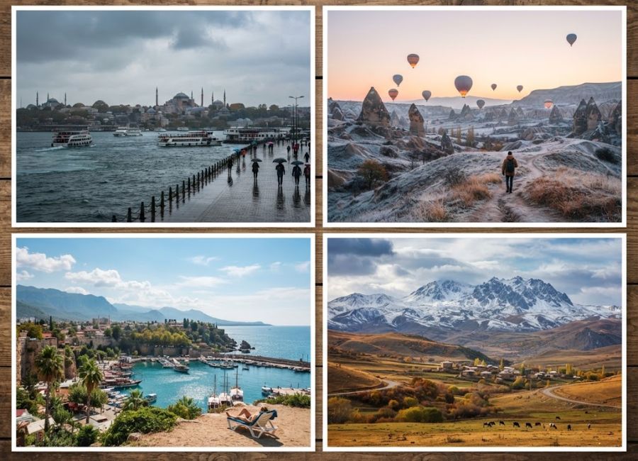 Turkey weather in November across Istanbul Cappadocia Antalya and eastern Turkey